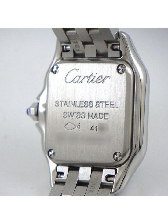 Cartier Watch Panthère Mini Square Silver Dial Roman Index SS Quartz Analog main image 9
